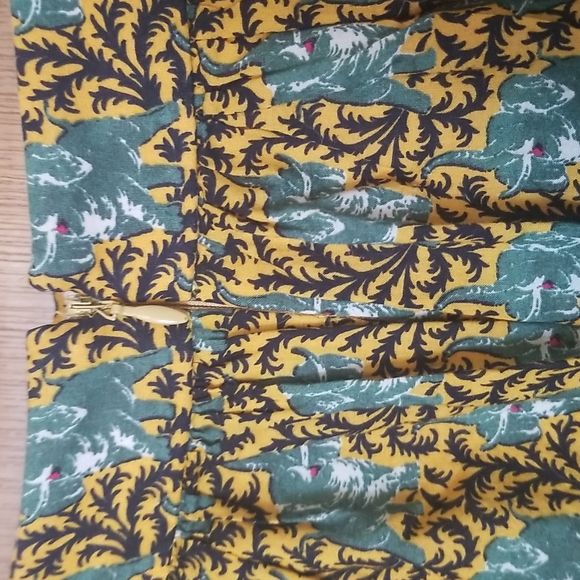 J Crew Ratti Elephant Print Skirt sz 2 - Picture 4 of 6